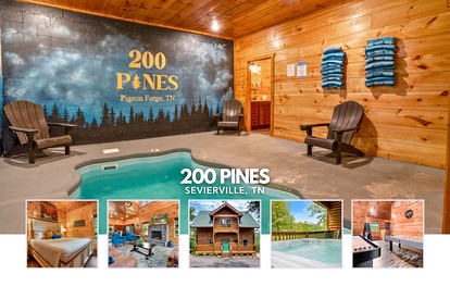 Scenic Smoky Mountain Log Cabin with Indoor Pool & Hot Tub Near Dollywood – Sevierville - Sevierville, Tennessee - glamping.directory