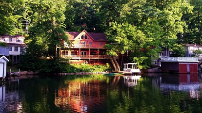 Custom Built Cabin on Private Cove on Lake Lure, North Carolina - glamping.directory