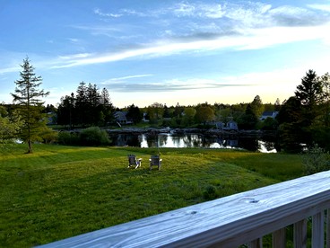Picturesque Waterfront Cottage with Waterfall Views, Fireplace & Deck, Near Acadia National Park in Gouldsboro, Maine - Gouldsboro, Maine - glamping.directory