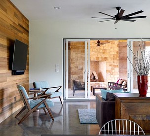 Modern Vacation Rental a Pool on the Blanco River in Wimberley, Texas - Wimberley, Texas - glamping.directory
