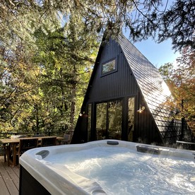 Lovely Secluded A-frame with Hot-tub in Sundance, Utah - glamping.directory