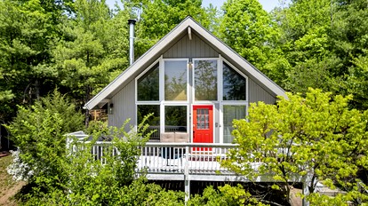 Quiet and Dog-Friendly Cabin with Hot Tub, Fire Pit, Grill, Playset and Amazing Views of Shenandoah Valley - Fun for the Entire Family in Basye, VA - glamping.directory