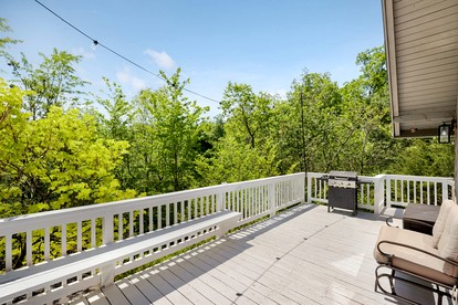 Quiet and Dog-Friendly Cabin with Hot Tub, Fire Pit, Grill, Playset and Amazing Views of Shenandoah Valley - Fun for the Entire Family in Basye, VA - Basye, Virginia - glamping.directory