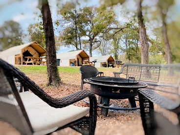 Family-Friendly Safari Tent Rental near Kingsbury, Texas - Fantastic Glamping Spot on the San Marcos River - Kingsbury, Texas - glamping.directory