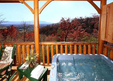 Enchanting Log Cabin Accommodation with a Private Hot Tub in Sevierville, Tennessee - Sevierville, Tennessee - glamping.directory