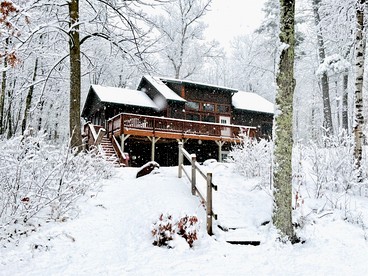 Cozy Lakefront Retreat with Game Room, Outdoor Living and Dock in Wisconsin - Stone Lake, Wisconsin - glamping.directory