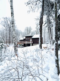 Cozy Lakefront Retreat with Game Room, Outdoor Living and Dock in Wisconsin - Stone Lake, Wisconsin - glamping.directory