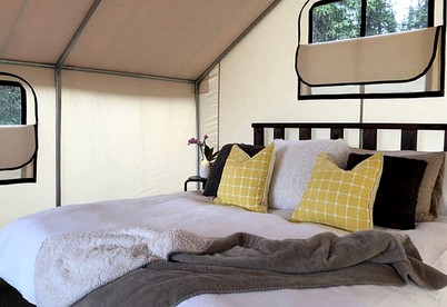 Romantic Tent Getaway for Two with a Private Deck in Soldotna, Alaska - Soldotna, Alaska - glamping.directory