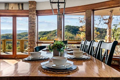 Luxury Mountain Cabin with Hot Tub and Panoramic Views near Pigeon Forge, Tennessee - Sevierville, Tennessee - glamping.directory