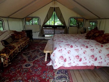 Luxury Tented Cabins for Outdoor Vacation in the Adirondacks, New York - North River, New York - glamping.directory