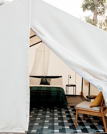 Cozy Safari Tent on the Pecos River, Perfect for Intimate Glamping Escapes in New Mexico - glamping.directory