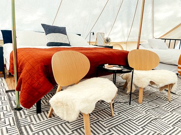 Cozy Safari Tent on the Pecos River, Perfect for Intimate Glamping Escapes in New Mexico - Pecos, New Mexico - glamping.directory