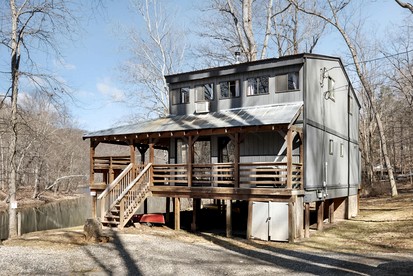 Radiant Riverfront Cabin Sanctuary near Cacapon River in West Virginia - glamping.directory