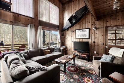 Radiant Riverfront Cabin Sanctuary near Cacapon River in West Virginia - Great Cacapon, West Virginia - glamping.directory