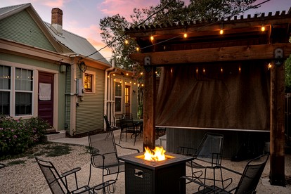 Pet Friendly, Rustic Cottage with Hot Tub and Charming Backyard, Perfect for a Weekend Escape from Austin, Texas - Fredericksburg, Texas - glamping.directory