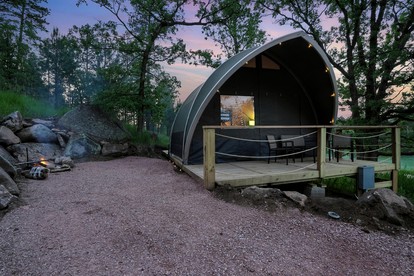 Secluded Boutique Glamping Retreat with Forest Views Near Mount Rushmore, Black Hills SD - Hermosa, South Dakota - glamping.directory
