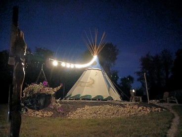 Authentic Sioux-Style Tipi Campground with Shared Kitchen Near Campbellsville and Green River Lake, Kentucky - Campbellsville, Kentucky - glamping.directory