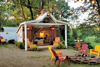 Unique Repurposed Barn near Niles for Glamping in Michigan - glamping.directory