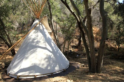 Tranquil Tipi Rental for California Glamping in the Santa Monica Mountains - Los Angeles, California - glamping.directory