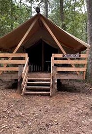 Georgia Glamping at its Finest in this Cozy Safari Tent in Suches - Suches, Georgia - glamping.directory