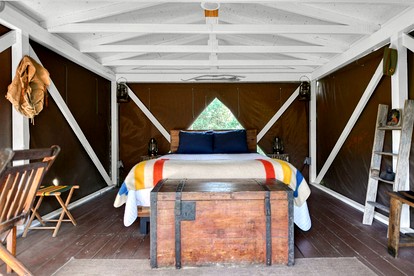 Amazing Group Glamping in Restored Vintage Girl-Scout Tents for a Unique Outdoor Adventure in Troy, Wisconsin - East Troy, Wisconsin - glamping.directory
