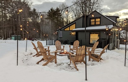 Luxurious Cabin Amazing for Winter Sports and Reunions in NY - glamping.directory