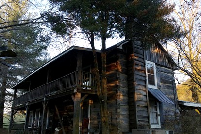 Rustic Cabin Rental with a Fireplace near Kingsport in Rogersville, Tennessee - glamping.directory