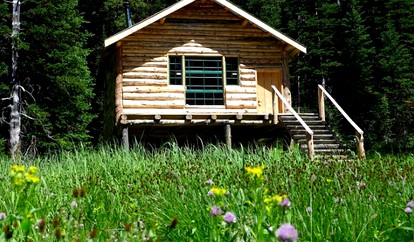 Hand-Built Camping Cabin near Yellowstone National Park, Montana - glamping.directory