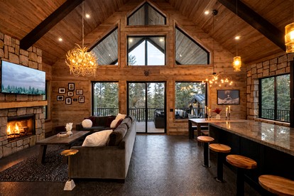 Luxurious Mountain Cabin with Sauna, Hot Tub, and Outdoor Fireplace, Perfect for a Relaxing Weekend Getaway in Utah - Duck Creek Village, Utah - glamping.directory