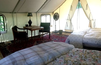 Cozy Tented Cabin Rental near the Hudson River in Upstate New York - North River, New York - glamping.directory