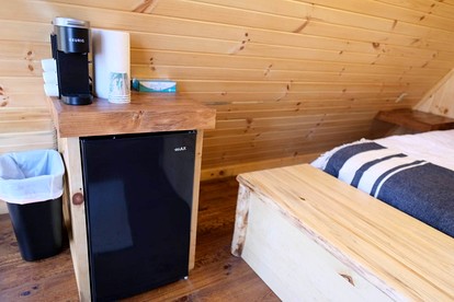 Rustic Tree A-Frame with Original Design by Tappan Lake in Ohio - Deersville, Ohio - glamping.directory