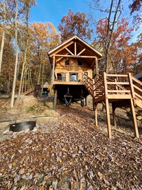 Rustic Tree A-Frame with Original Design by Tappan Lake in Ohio - Deersville, Ohio - glamping.directory