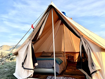 Charming Bell Tent for Glamping Escapes to Montana - Hot Springs, Montana - glamping.directory