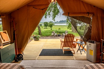 Rustic Vineyard Glamping Tent with Wine Tastings near Lakes and Trails in Currie, Minnesota - Minneapolis, Minnesota - glamping.directory