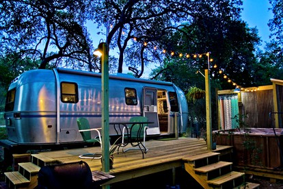 Fantastic Airstream Rental for Unique Weekend Getaways from Austin - Wimberley, Texas - glamping.directory
