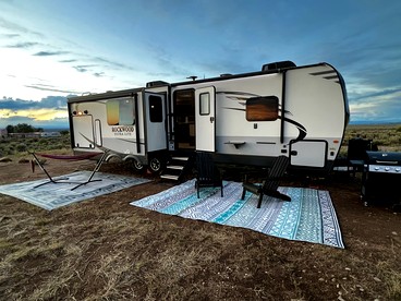 Spacious Camper on a Llama Rescue Ranch with Stunning Views near Questa, New Mexico - glamping.directory