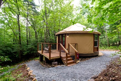 Enchanting Yurt Haven near Pisgah National Forest in North Carolina - Balsam Grove, North Carolina - glamping.directory