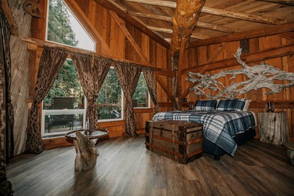 Off-Grid Log Cabin near Olympic National Park, Perfect for a Weekend of Hiking in Temperate Rainforests - Forks, Washington - glamping.directory