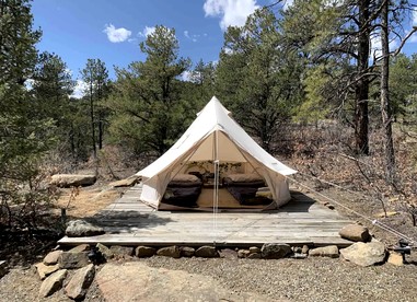 Reconnect with Nature at this Unique Bell Tent in Colorado - glamping.directory