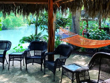A Fun Family Getaway: Luxurious Safari Tent on the San Marcos River near Seguin, Texas - Seguin, Texas - glamping.directory
