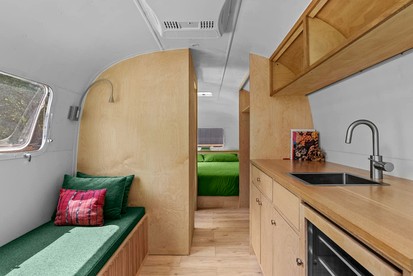 Vintage Airstream Retreat with Private Deck & Outdoor Shower in Delancey, New York - Delancey, New York - glamping.directory