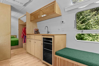 Vintage Airstream Retreat with Private Deck & Outdoor Shower in Delancey, New York - Delancey, New York - glamping.directory
