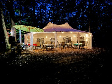 Glamping Oasis: Whole Island Vacation Rental on a Lake in Monmouth, Maine - Monmouth, Maine - glamping.directory