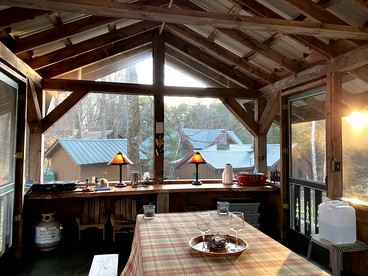 Rustic Glamping Shelter for an Outdoor Getaway in the Adirondacks, New York - Paul Smiths, New York - glamping.directory