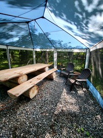 Rustic Glamping Shelter for an Outdoor Getaway in the Adirondacks, New York - Paul Smiths, New York - glamping.directory