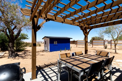 Delightful Cabin with Incredible Interior and Exterior Living Spaces in Landers, California - Landers, California - glamping.directory