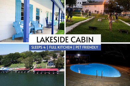 Beautiful Cabin Accommodation with Shared Pool and Lake Access in Kingsland - glamping.directory