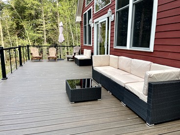 Stunning Cabin Surrounded by Trees and Fire Pit Provided in Bowerbank, Maine - Bowerbank, Maine - glamping.directory