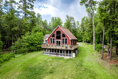Stunning Cabin Surrounded by Trees and Fire Pit Provided in Bowerbank, Maine - glamping.directory