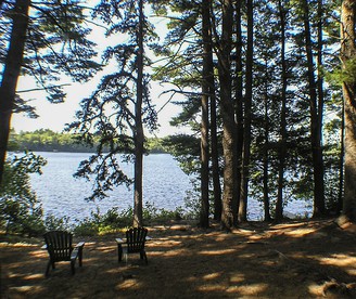 Rustic Lakefront Cabin Rental with Dock on Bauneg Beg Lake near Portland, Maine - Sanford, Maine - glamping.directory